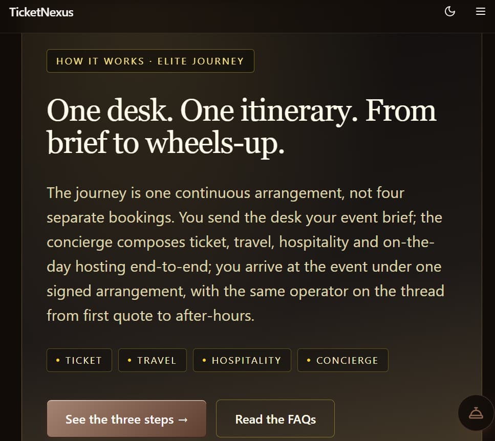 Every Standard listing goes through a desk-side listing review (section, row, seat detail, transfer method) before it shows up in search. For end-to-end composition, Elite picks up the credential.